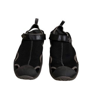 Crocs Iconic Comfort Black And Grey Sandal Slip-Ons Men’s 12